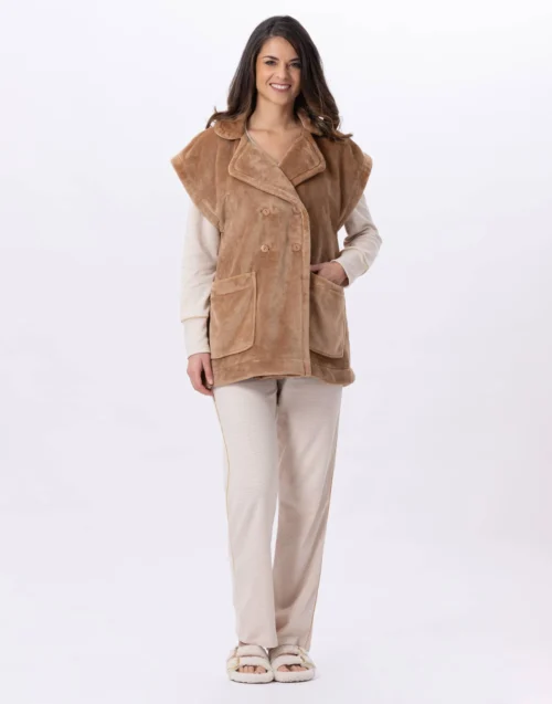 Veste En Peluche Flanelle ESSENTIEL 876 Doré