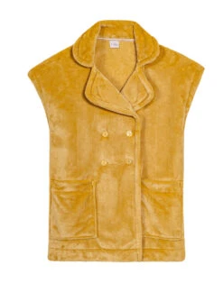 Veste En Peluche Flanelle ESSENTIEL 876 Pollen -Pyjama Chic Femme Magasin veste en peluche flanelle essentiel 876 pollen 6