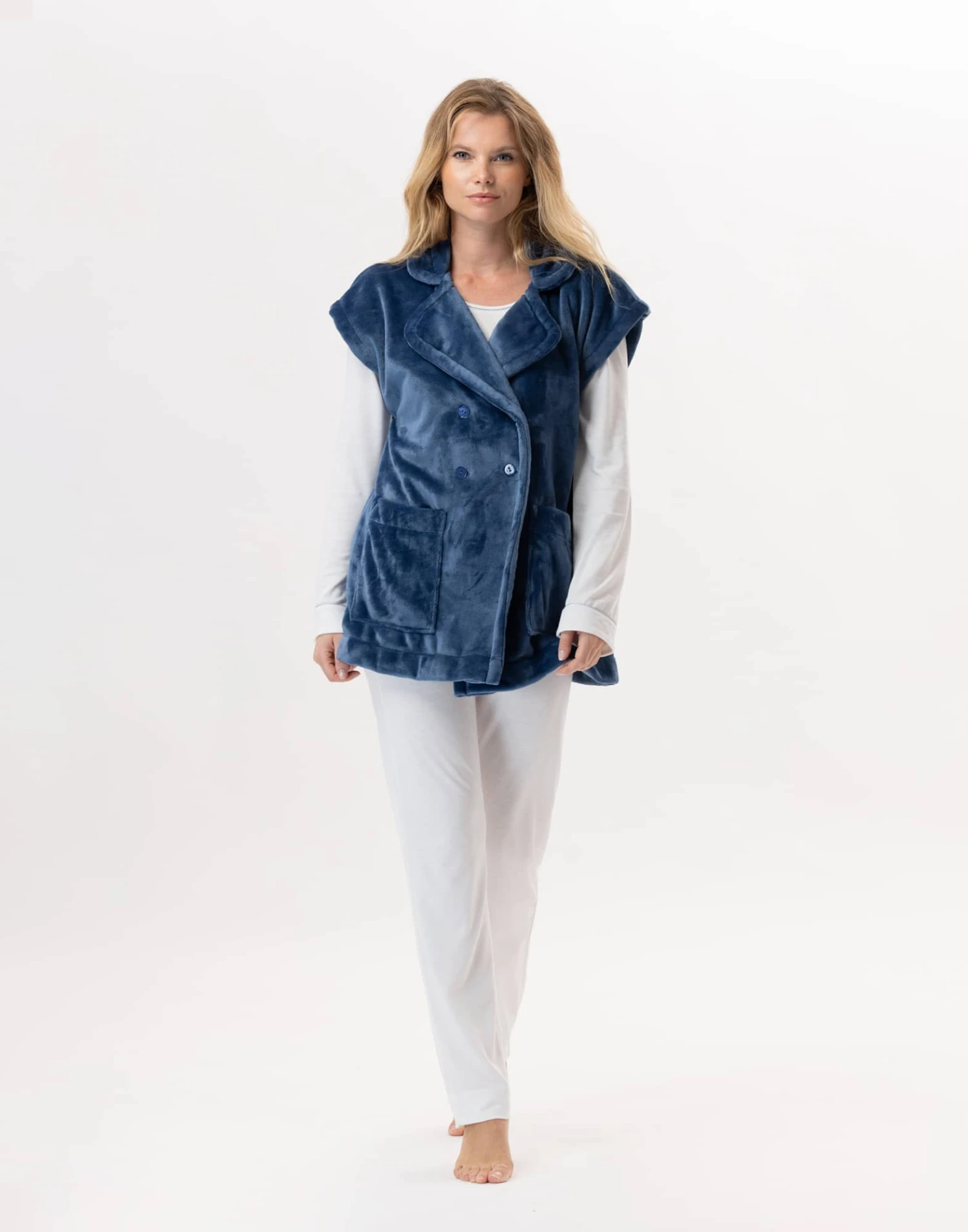 Veste En Peluche Flanelle ESSENTIEL 876 Prusse