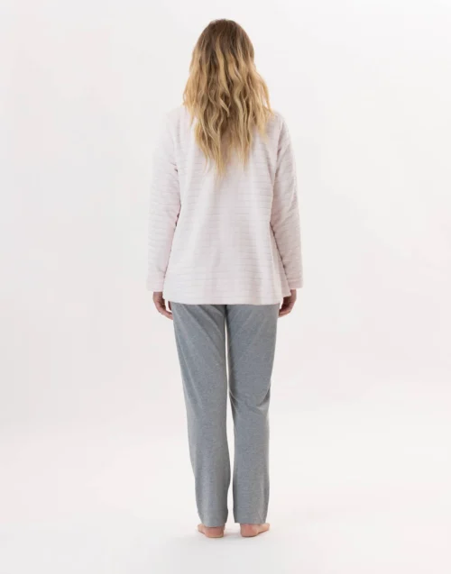 Veste En Peluche Flanelle ESSENTIEL H73RL Poudre 9 Veste En Peluche Flanelle ESSENTIEL H73RL Poudre -Pyjama Chic Femme Magasin veste en peluche flanelle essentiel h73rl poudre 4