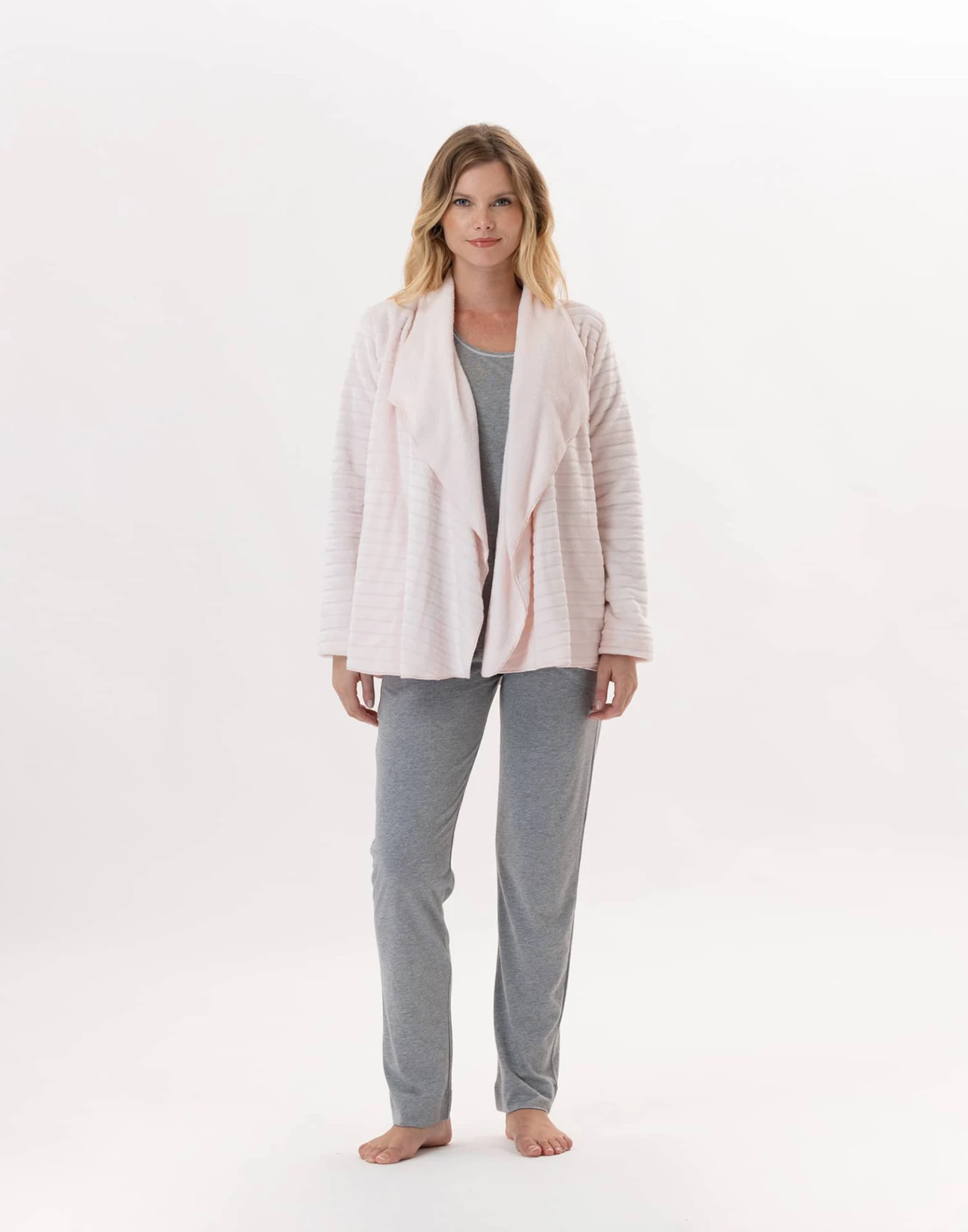 Veste En Peluche Flanelle ESSENTIEL H73RL Poudre 1 Veste En Peluche Flanelle ESSENTIEL H73RL Poudre