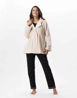 Veste En Peluche Flanelle ESSENTIEL H77A Coquille