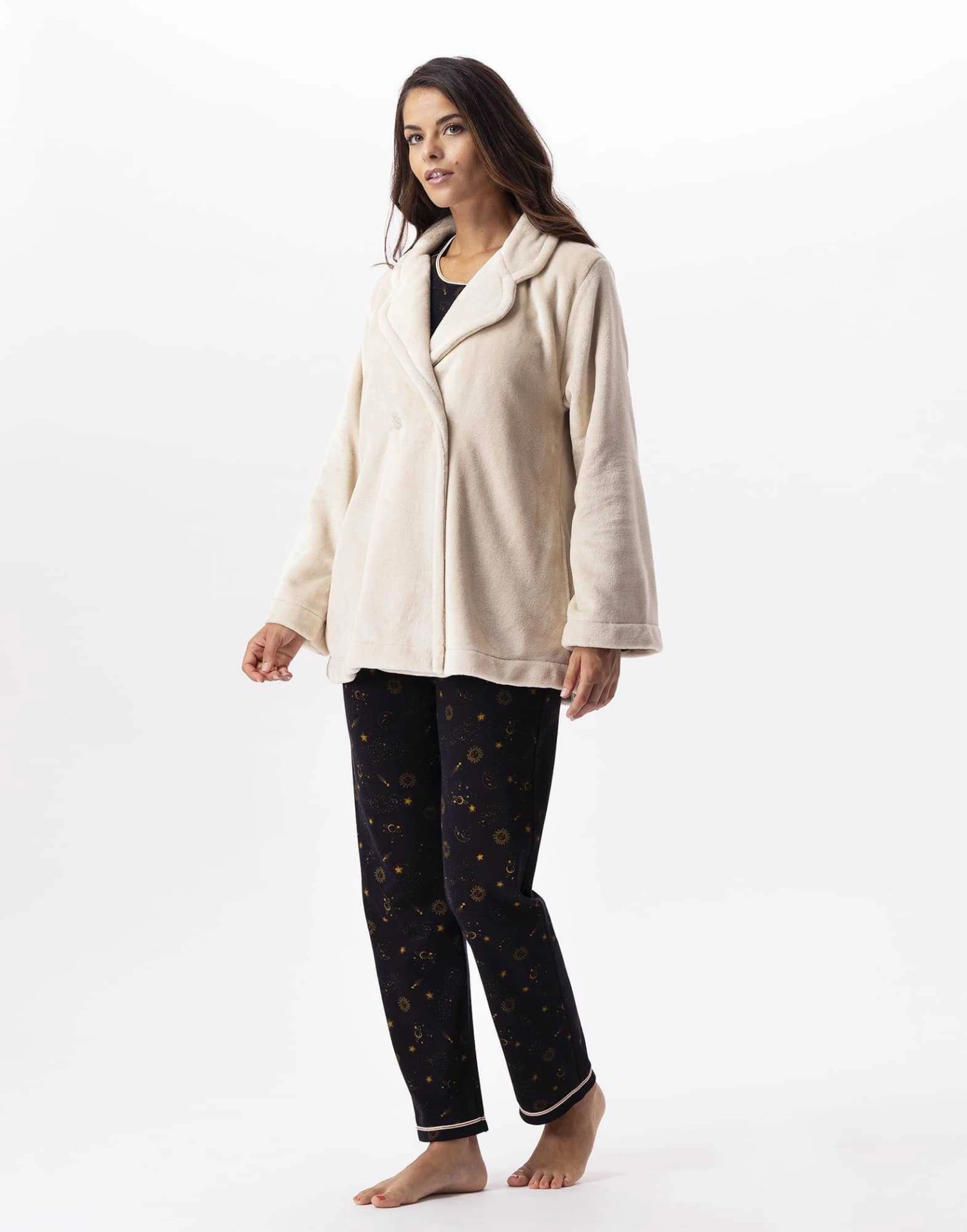 Veste En Peluche Flanelle ESSENTIEL H77A Coquille 5 Veste En Peluche Flanelle ESSENTIEL H77A Coquille – Image 5