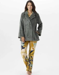 Veste En Peluche Flanelle ESSENTIEL H77A Lichen