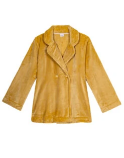 Veste En Peluche Flanelle ESSENTIEL H77A Pollen -Pyjama Chic Femme Magasin veste en peluche flanelle essentiel h77a pollen 5