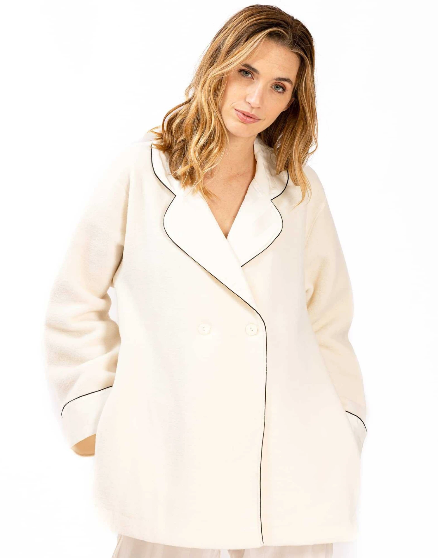 Veste En Polaire GABRIELLE 670 écru 1 Veste En Polaire GABRIELLE 670 écru