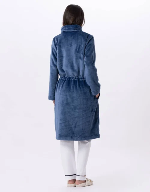 Veste Zippée En Peluche Flanelle ESSENTIEL 853 Prusse 10 Veste Zippée En Peluche Flanelle ESSENTIEL 853 Prusse -Pyjama Chic Femme Magasin veste zippee en peluche flanelle essentiel 853 prusse 4