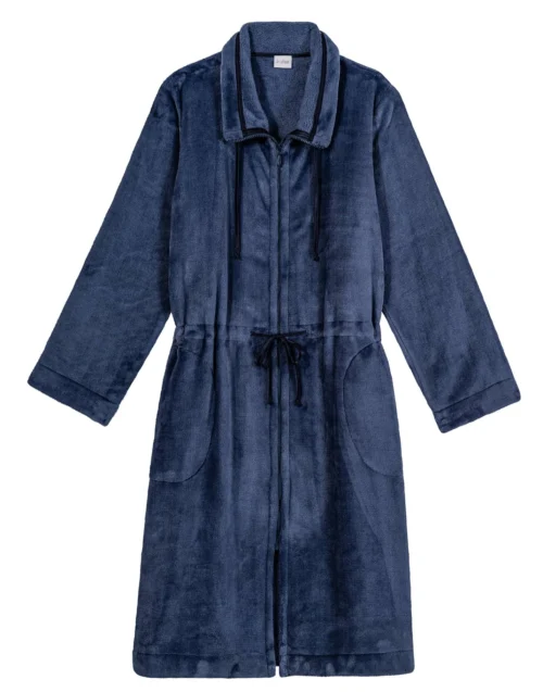 Veste Zippée En Peluche Flanelle ESSENTIEL 853 Prusse 11 Veste Zippée En Peluche Flanelle ESSENTIEL 853 Prusse -Pyjama Chic Femme Magasin veste zippee en peluche flanelle essentiel 853 prusse 5