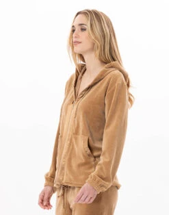 Veste Zippée En Velours VELVET 870 Dore 15 Veste Zippée En Velours VELVET 870 Dore -Pyjama Chic Femme Magasin veste zippee en velours velvet 870 dore 4